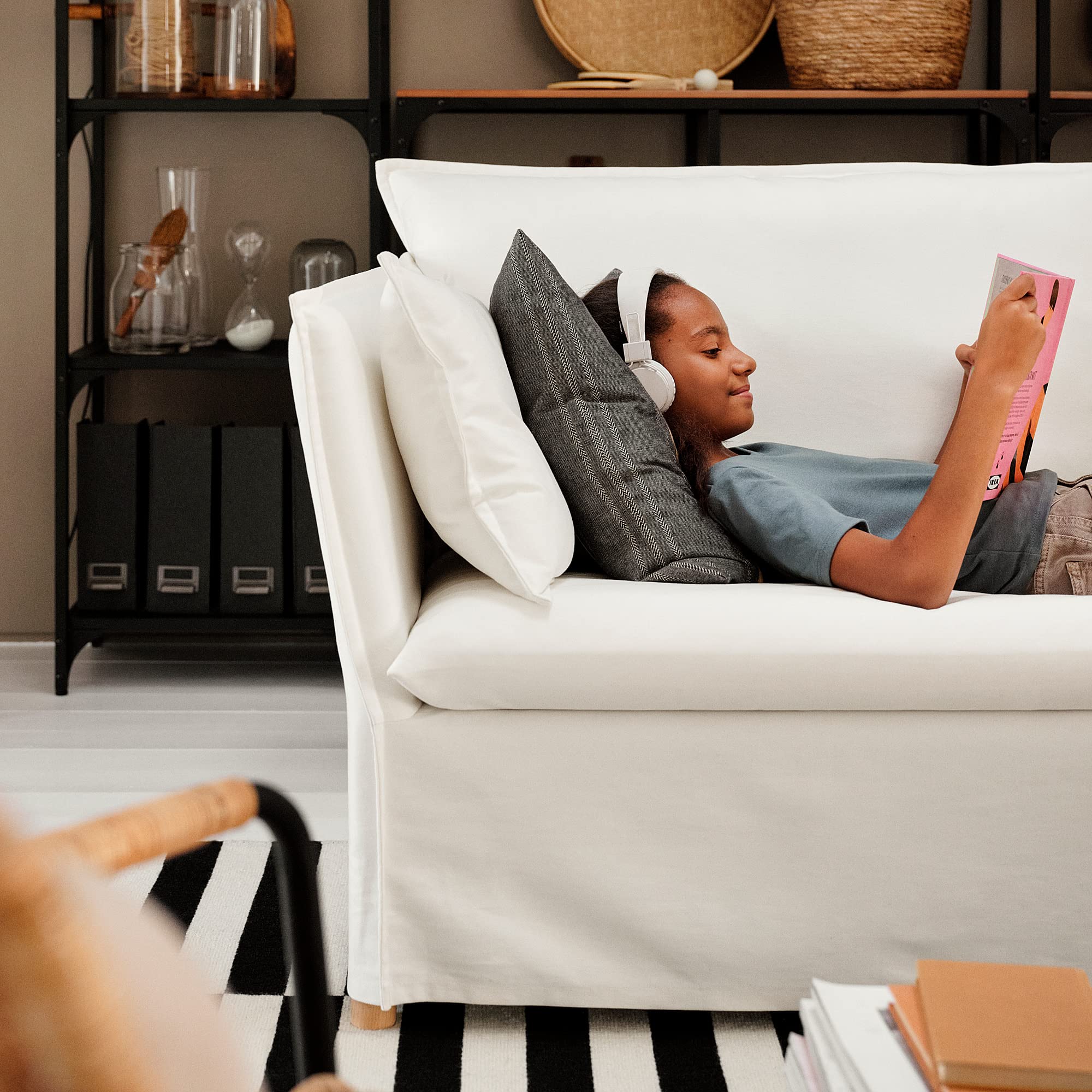 Ikea Backsälen 3 Seater Sofa White : Amazon.com.be: Home & Kitchen Ikea Backsälen 3 Seater Sofa White : Amazon.com.be: Home & Kitchen